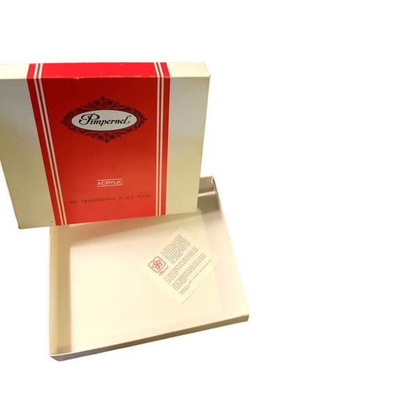 Celluware Ltd Pimpernel 6 Acrylic Traditional  English Cottages Placemats Vtg - Picture 1 of 9